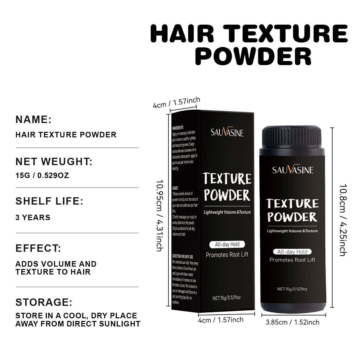 KenaniCutz Picked Hair Texture Powder